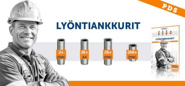 Uudet Sormat lyöntiankkurit